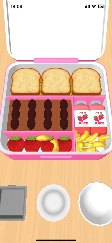 Well-organized meal box