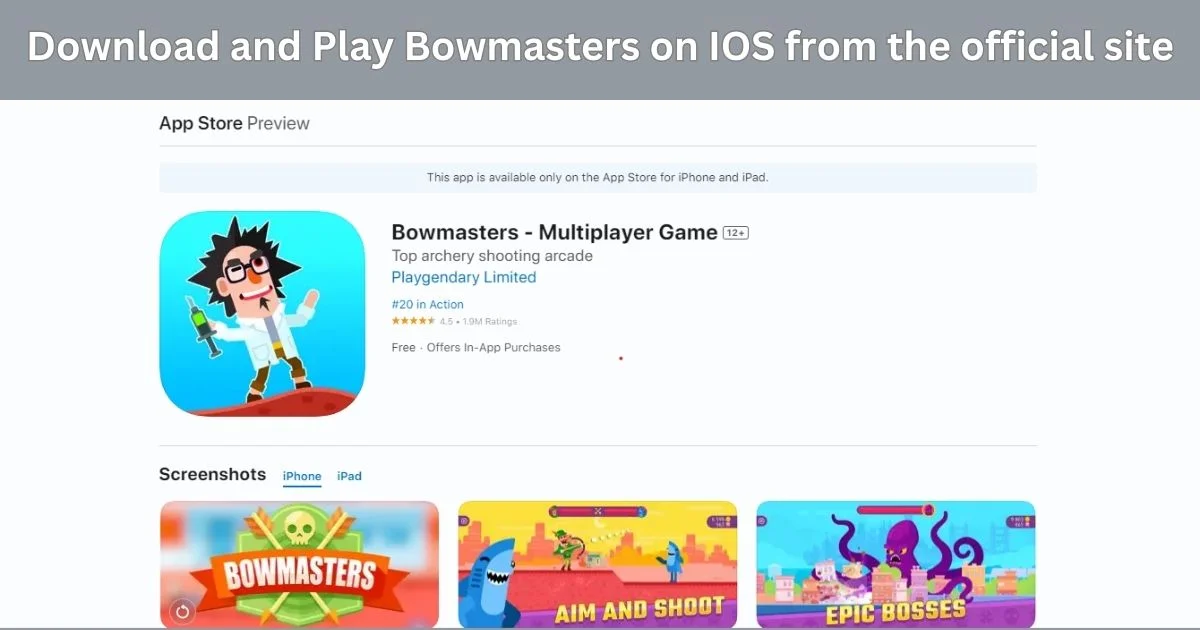 bowmasters for ios on app store